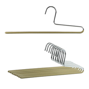 Trouser Hanger, KH-1, Single Rod, Gold