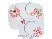 Set of 2, Insulated Counter Mat, Pretty Pink