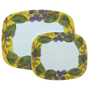 Set of 2, Insulated Counter Mat, Tuscan Vine