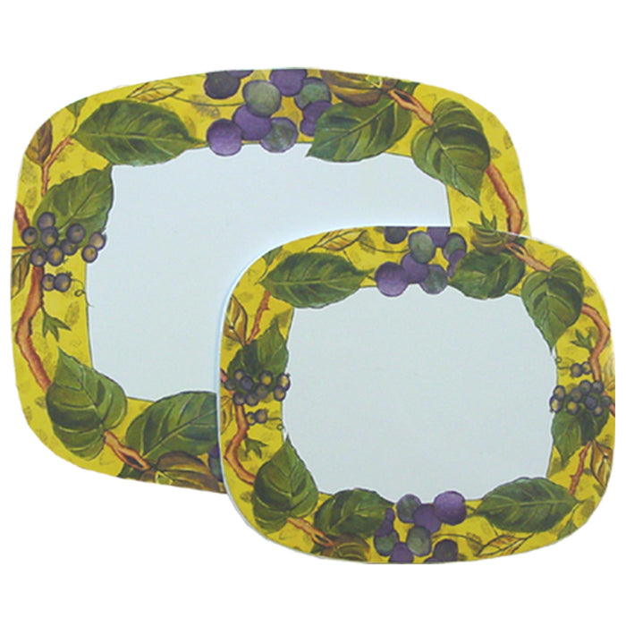 Set of 2, Insulated Counter Mat, Tuscan Vine