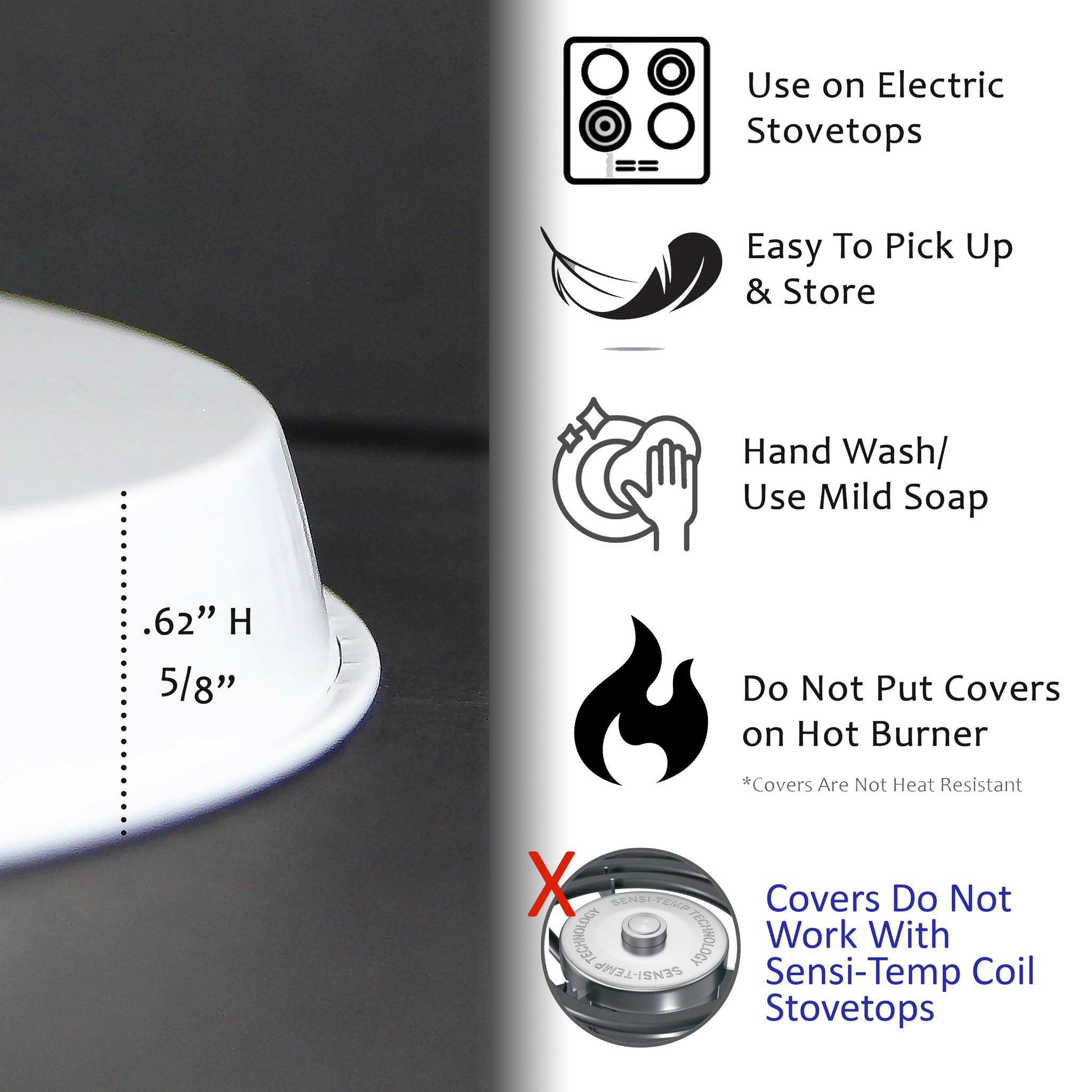 Tin Burner Cover Set, Calypso Basics, Buffalo Check – Reston Lloyd