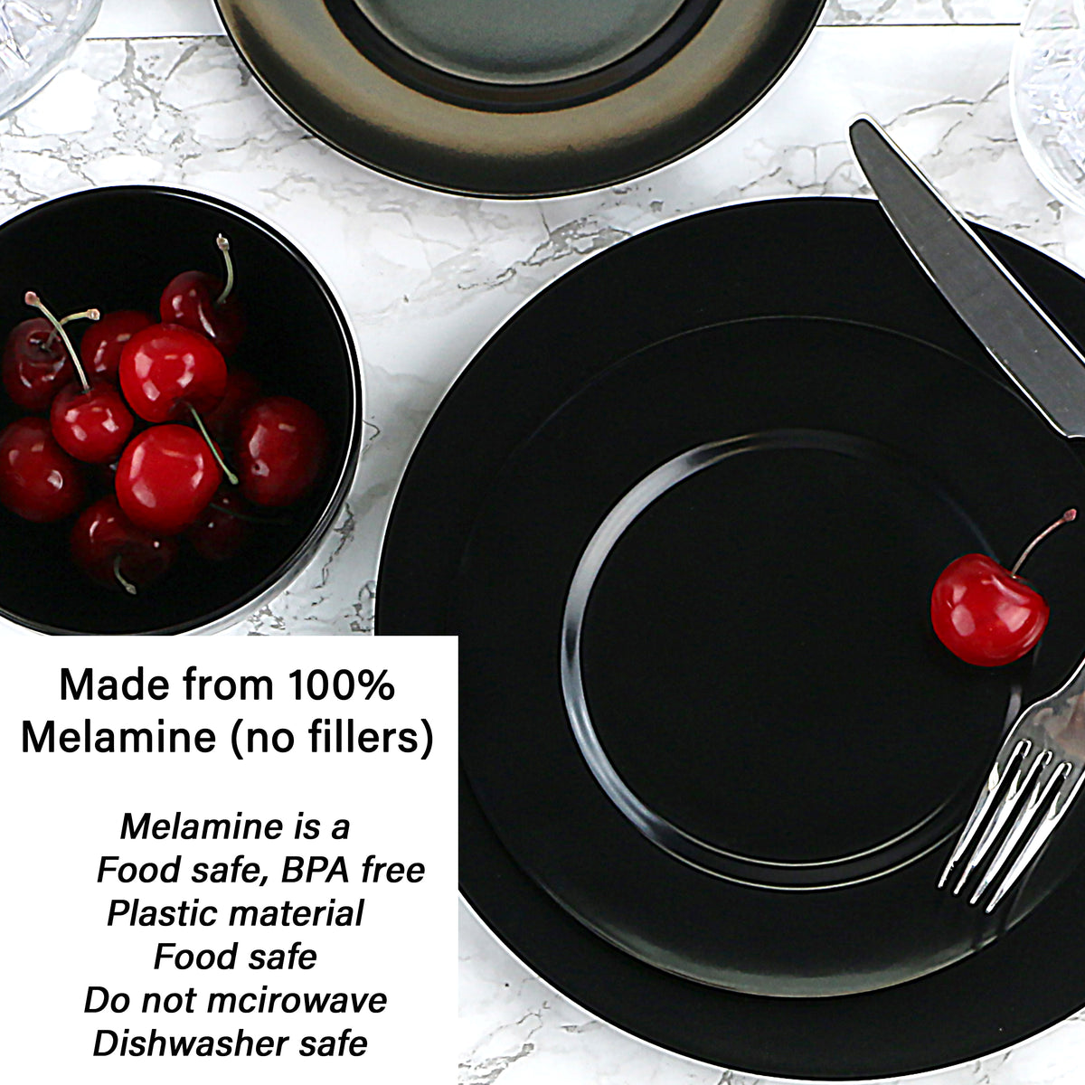 12pc Melamine Dinner Set, Harvest Apples – Reston Lloyd