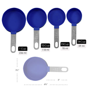 8pc Measuring Spoon & Cup Set, Indigo