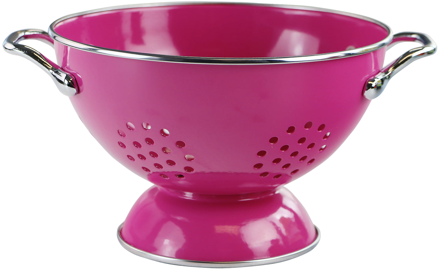 Colander Coated Powder Coated Colanders, Various Sizes, Magenta – Reston Lloyd