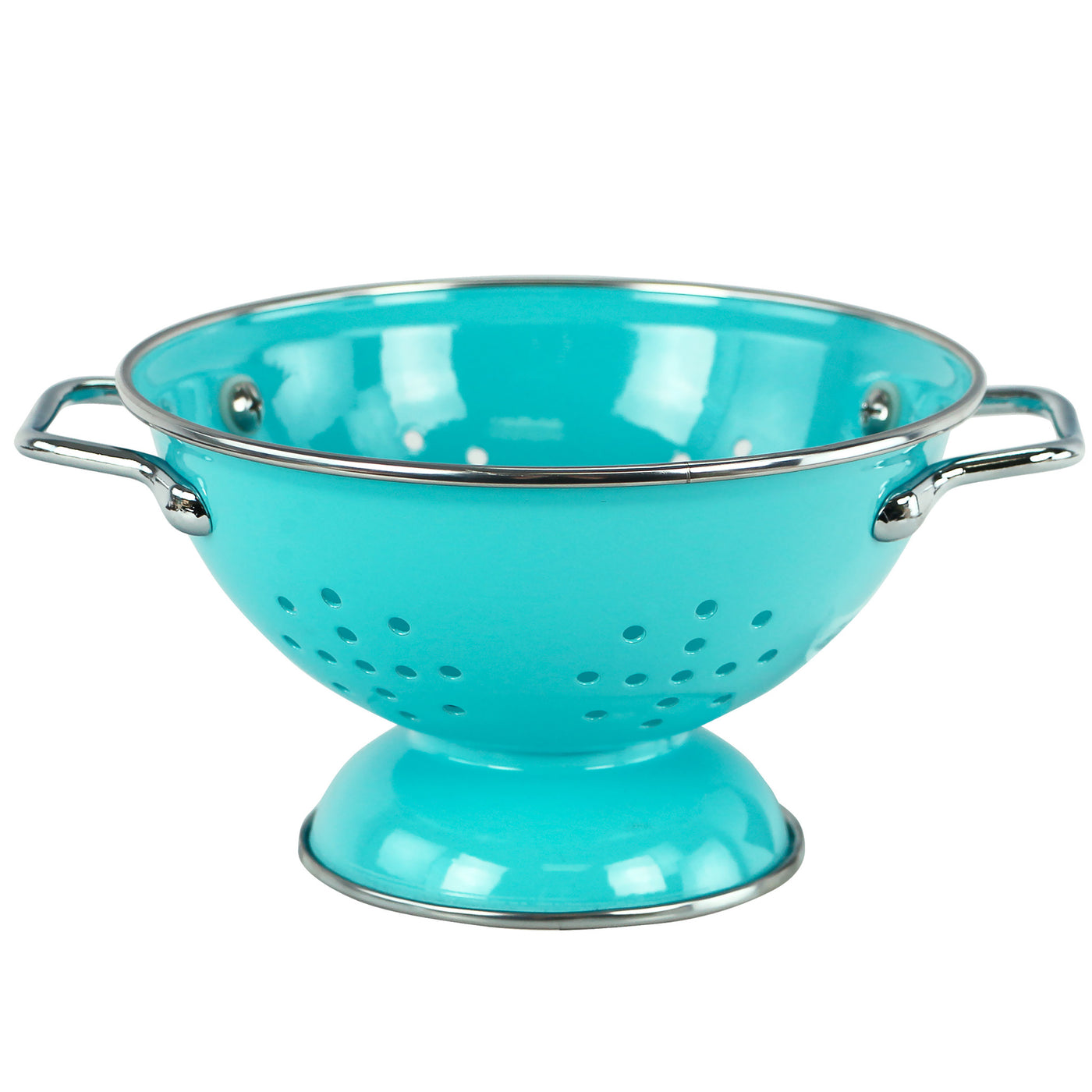 Colander Coated Powder Coated Colanders, Various Sizes, Turquoise – Reston Lloyd
