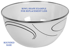 12 Piece Bowl Set Replacement Clear Lids
