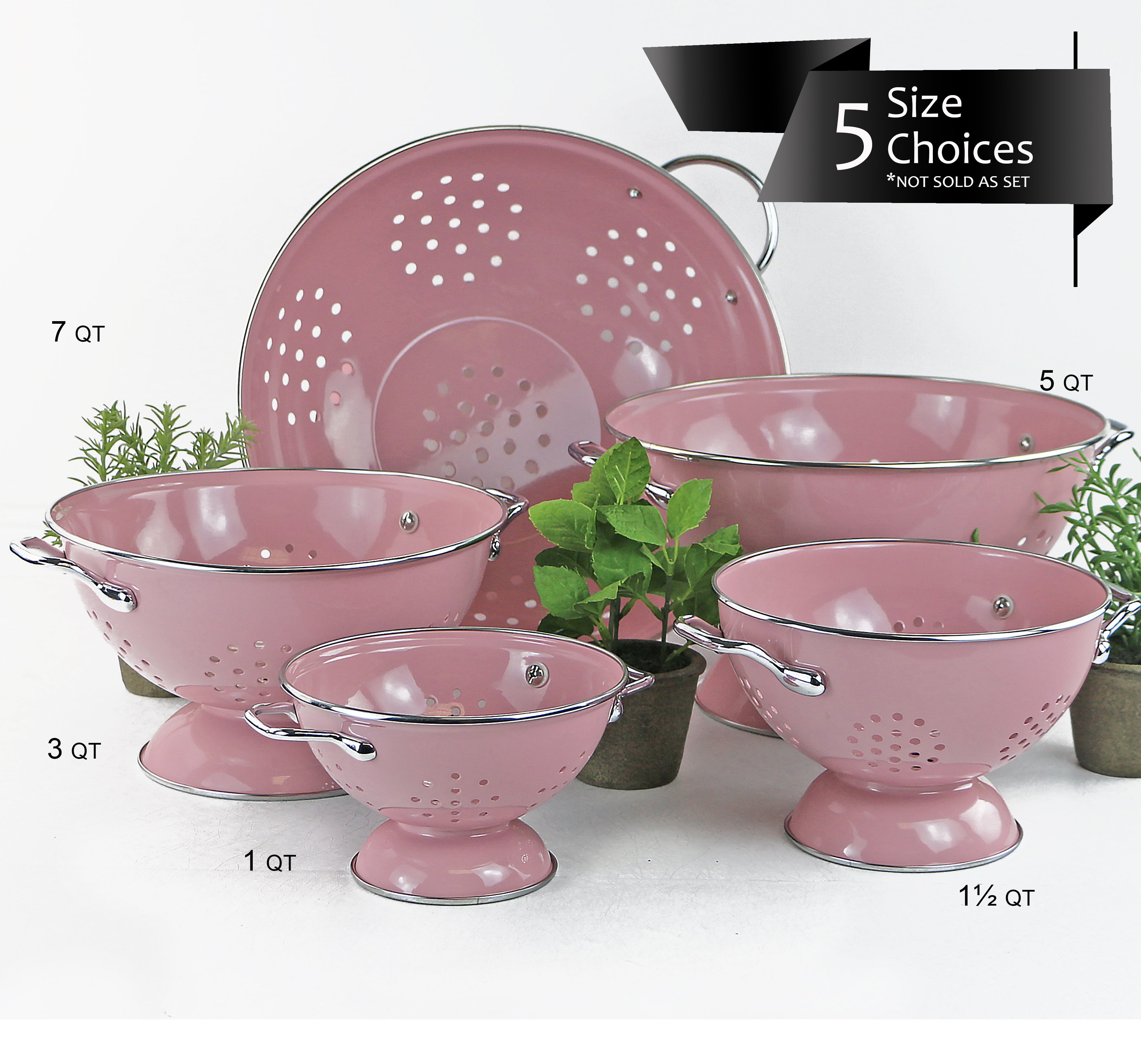 Powder Coated Colanders Various offers Sizes