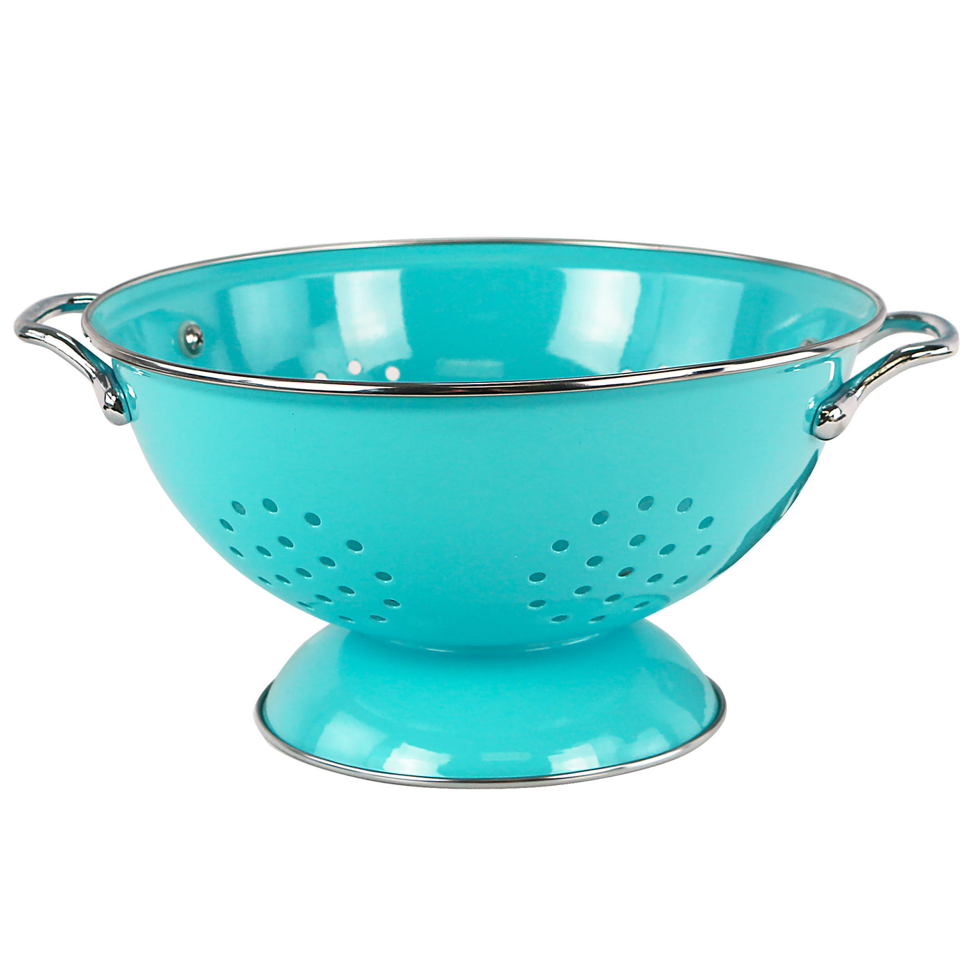 Colander Coated Powder Coated Colanders, Various Sizes, Turquoise – Reston Lloyd