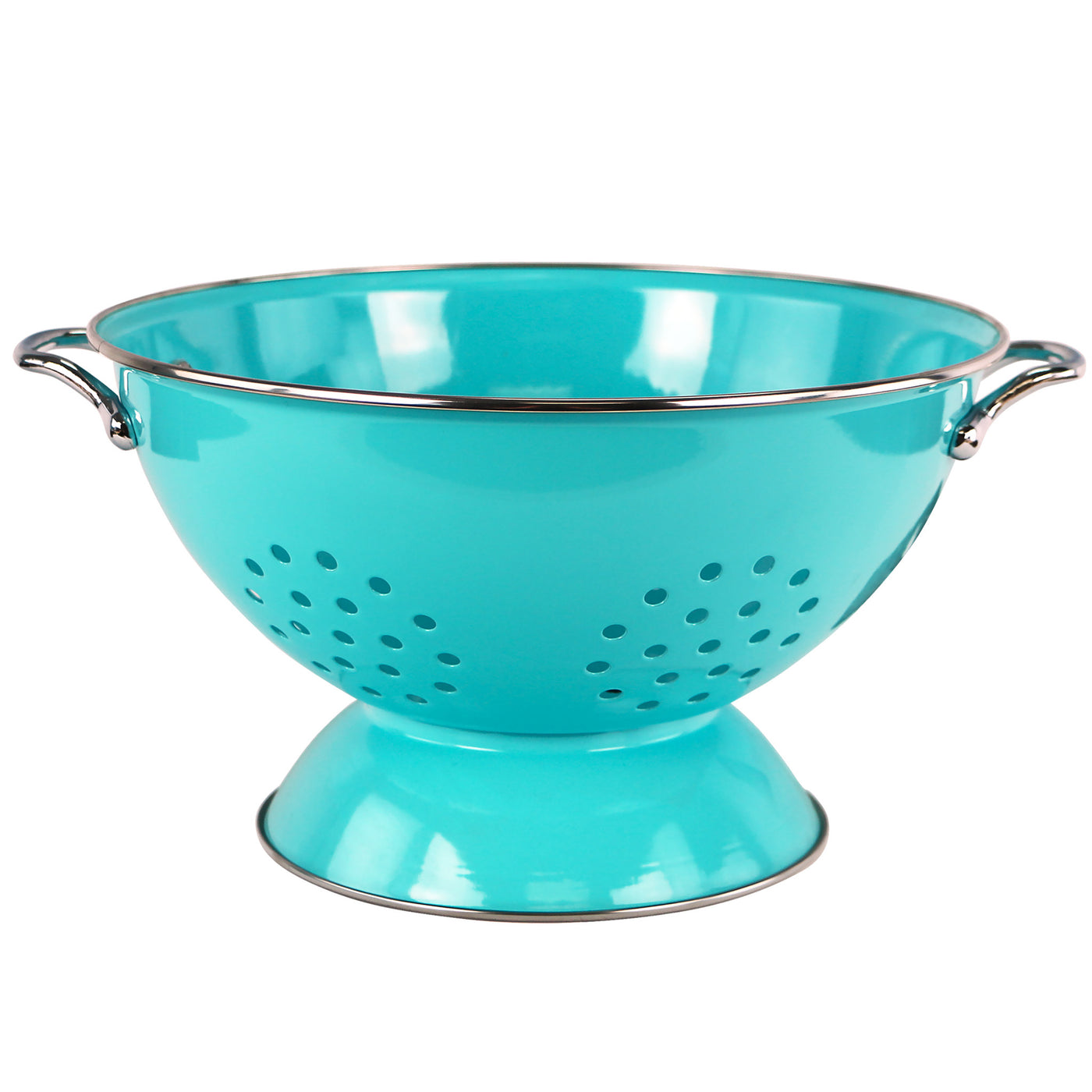 Colander Coated Powder Coated Colanders, Various Sizes, Turquoise – Reston Lloyd