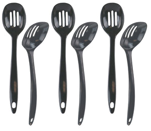 Melamine Slotted Spoon,  Charcoal