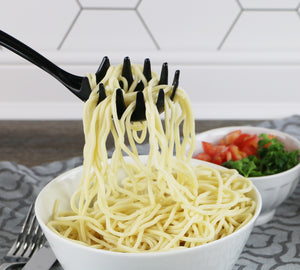 Melamine Spaghetti Fork, Black