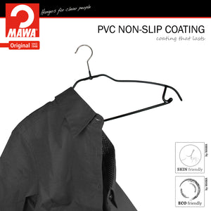 Silhouette Ultra Thin, 42-FTU, Pant Bar/Skirt Hook Hanger, Black