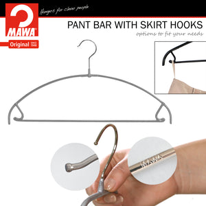 Euro Ultra Thin, 42-PTU, Pant Bar/Skirt Hook Hanger, Silver